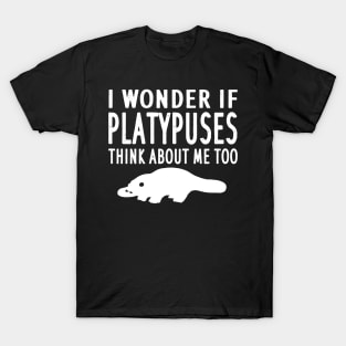 Platypus strange animal life lover motif T-Shirt